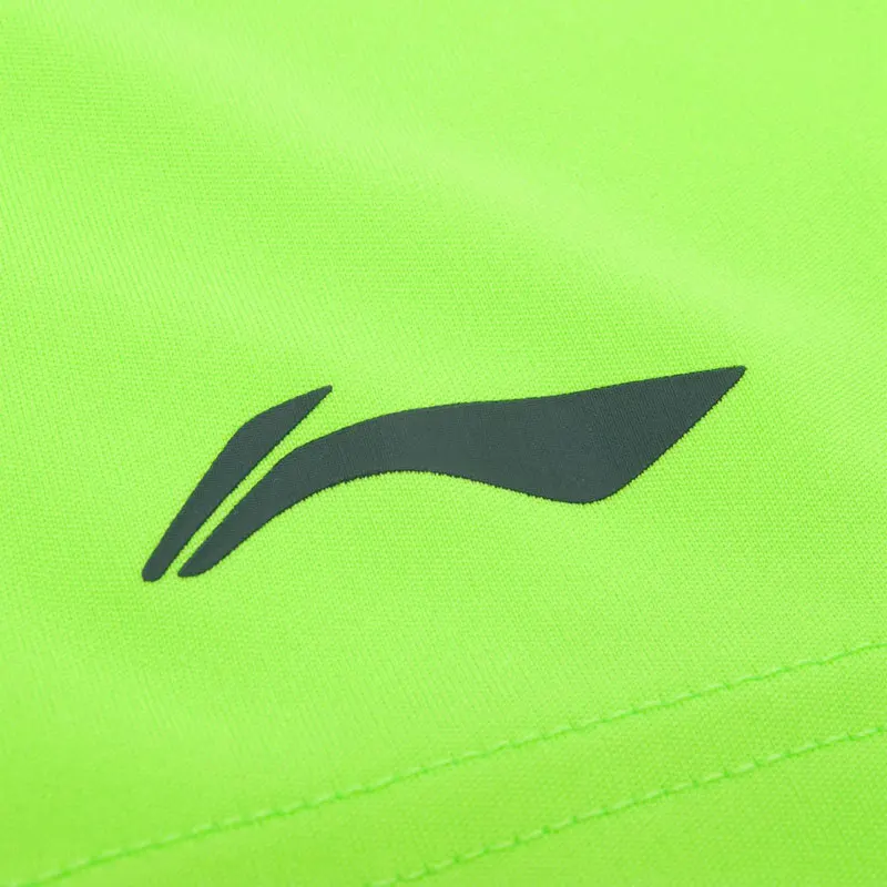 Li-Ning мужской, футбол, серия соревнований, нижняя Стандартная посадка на сухой полиэфирной подкладке дышащие спортивные шорты AAPK353 0000