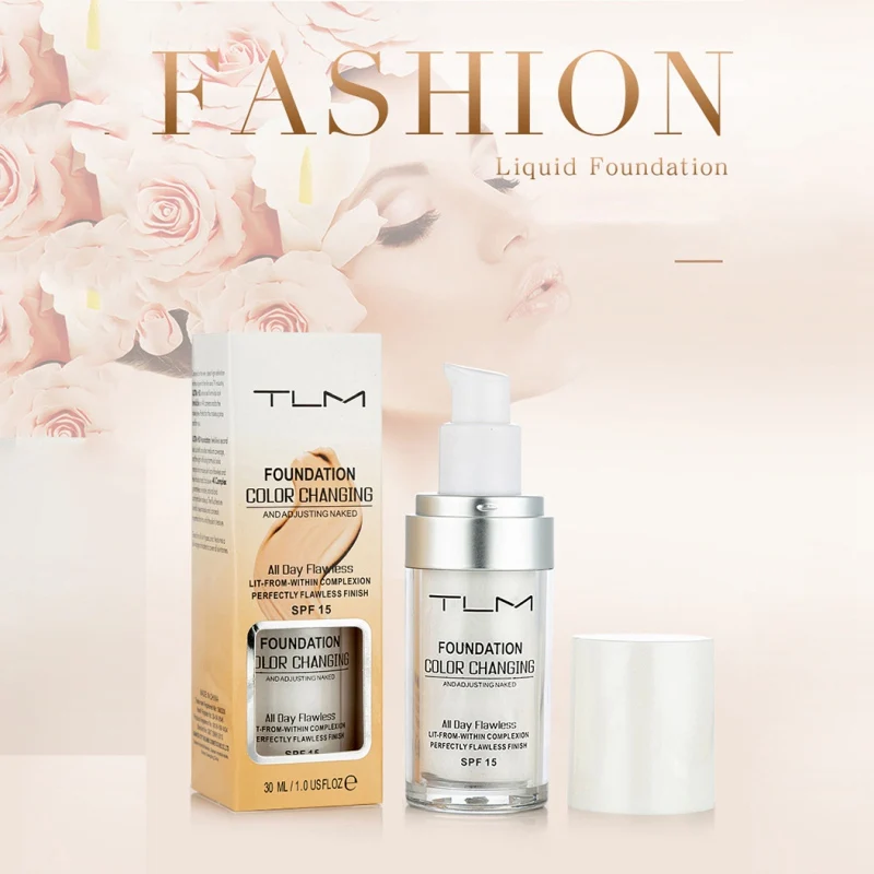 

Droshipping 30ml Color Changing Liquid Foundation Makeup Change To Your Skin Tone By Just Blending 2019