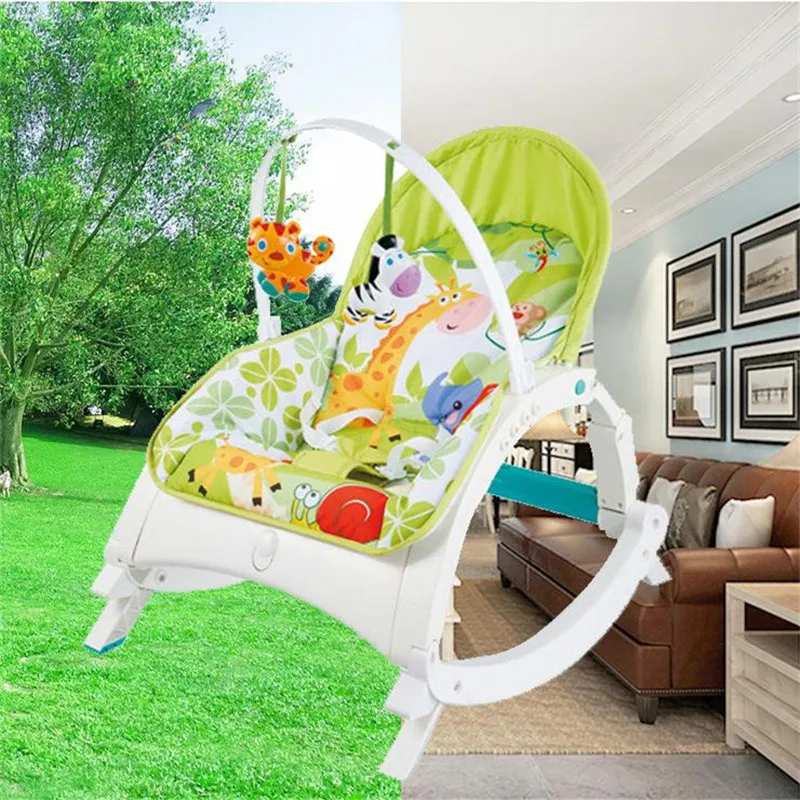 2017 New Baby Coax Sleep Artifact Chairs Baby Shock Poke Rocking Chair Child Light Leisure Seat Hot Sell 03