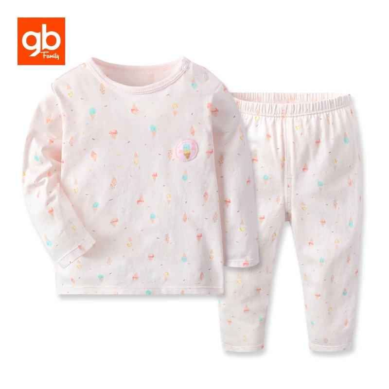 Little Girl Pajamas Set Cotton Long-Sleeved Childrens Pajamas Girls Pajamas for Ages 3-11