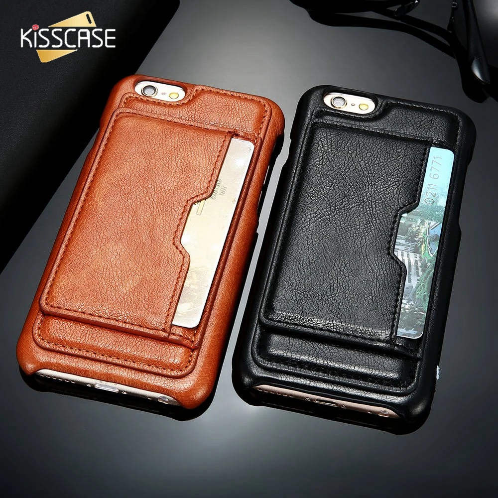 

KISSCASE Vintage PU Leather Case For iPhone 6 S Plus 6 Multi Function Card Slot Case For iPhone 6 Plus 6S Capinhas Coque Fundas