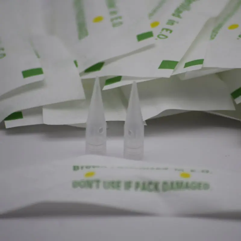 100pcs Giant Sun Tattoo Needle Tips Disposable Permanent Makeup Eyebrow Lip Needle Caps For Sunshine Tattoo Machine Single Pack