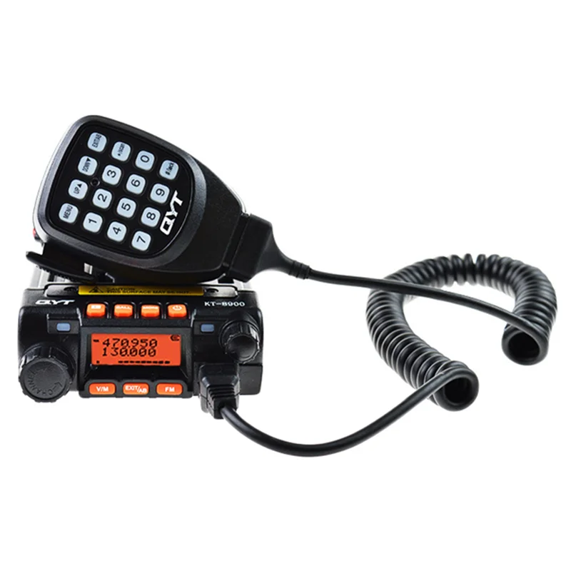 QYT KT-8900 VHF 136-174MHZ UHF 400-480MHZ мобильный автомобильный CB радиоприемопередатчик с кабелем для программирования и программным обеспечением