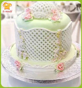 

Turn sugar cake silicone mold dry pez modeling mold recessed fence grid edge over sugar mold