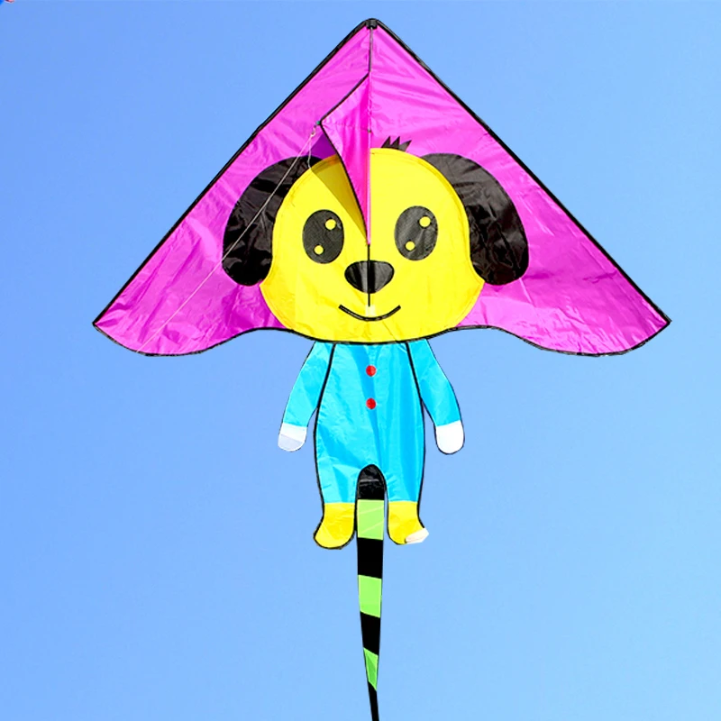 Free shipping 10pcs/lot dog kite line outdoor toys flying nylon ripstop