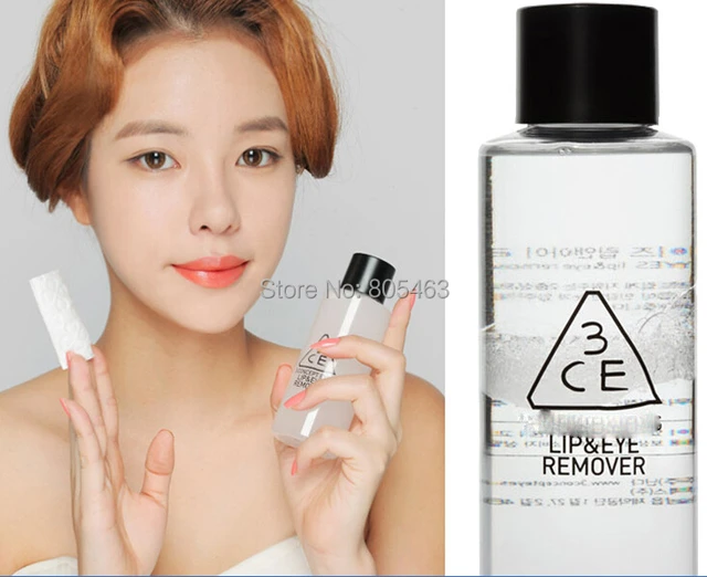 South Korean cosmetics 3CE Face Eyes Lip Makeup Remover mild