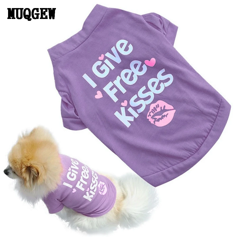 Tshirt New Dog Clothes For Small Dogs Winter Puppy Chihuahua Summer Cat Pet Vest Shirt Roupa Para Cachorro | Дом и сад