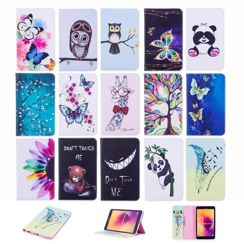 

Cover for Samsung Galaxy Tab A 8.0 SM-T380 T385 2017 Case Stand Holder Leather Wallet Tablet Case Card Slot Coque Cover Funda