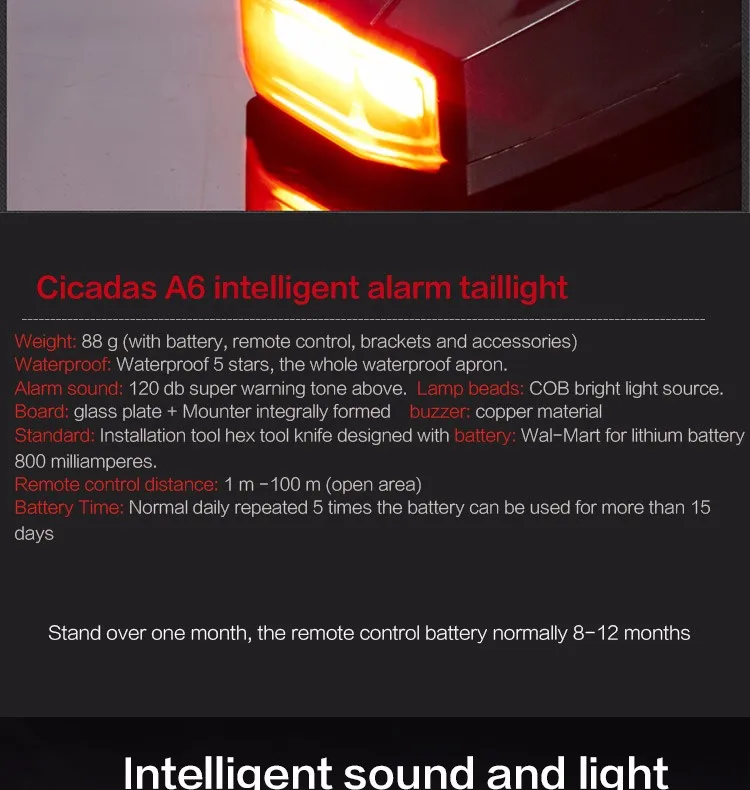 Perfect Anti-thift MTB Bike Alarm Rechargeable Bicycle Laser Light Mountain Bike Rear Light Wireless Remote Control Alarm Cycling Lights 21 Perfect Anti-thift MTB Bike Alarm Rechargeable Bicycle Laser Light Mountain Bike Rear Light Wireless Remote Control Alarm Cycling Lights 21