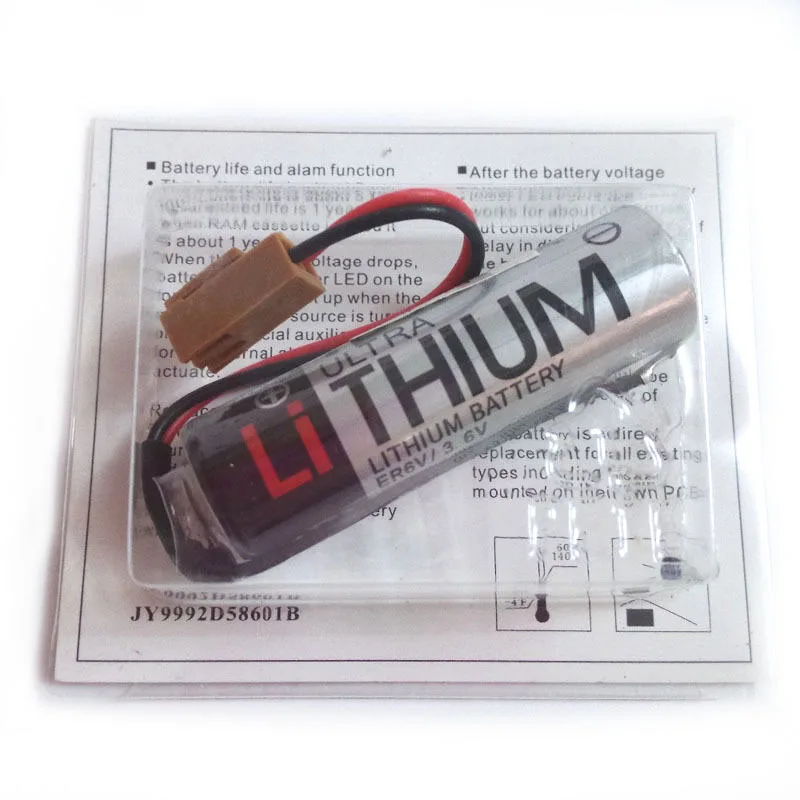 Оригинальный Новый промышленный аккумулятор ER6V/3 6 V 2400mAh PLC с разъемом для TOSHIBA