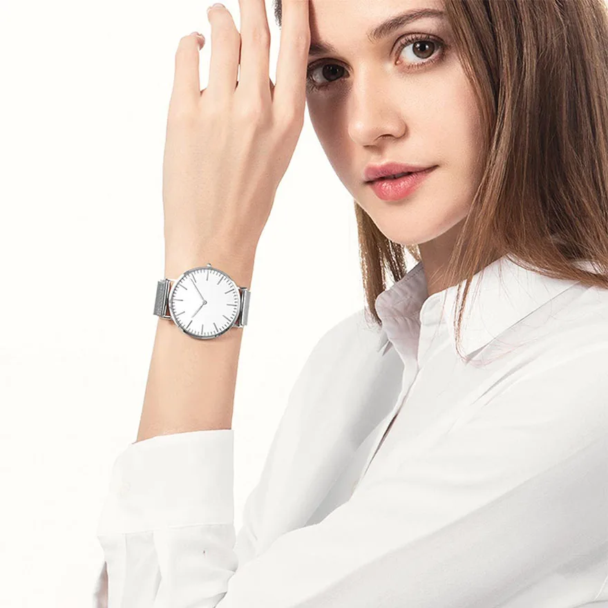 Xiaomi TwentySeventeen ультра-тонкие кварцевые часы водонепроницаемые наручные часы для пары повседневные деловые импортные кварцевые часы с механизмом