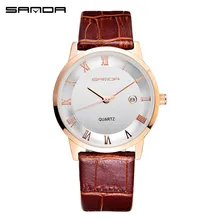Moda mujer relojes de manera de los hombres 30 metros a prueba de agua Clase G business casual reloj de cuarzo fecha reloj 2016 Nuevos deportes