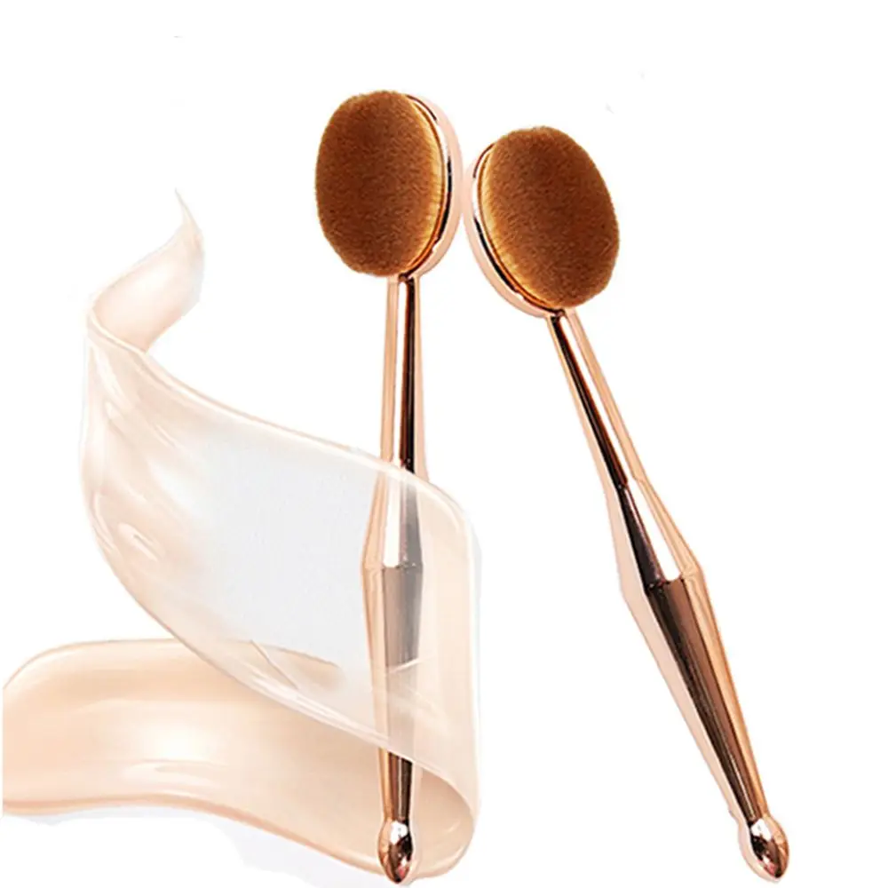 

Make Up Brush Toothbrush Shaped New Beauty Instrument Makeup Brush Multi-functional Base Oval BrushRose Gold Dropshipping1 Pcs