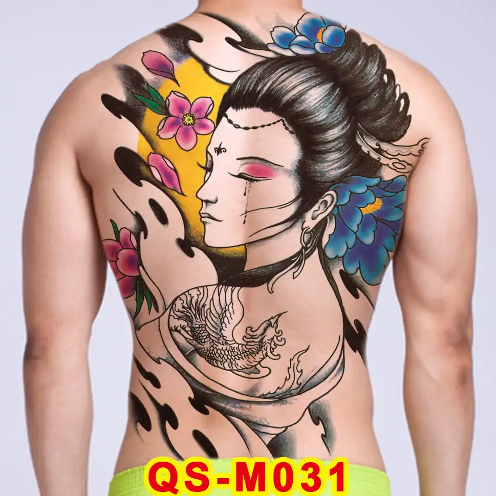 Nháº­t Báº£n Hinh XÄƒm Geisha Sexy Hinh XÄƒm Táº¡m Thá»i Lá»›n Ä'áº§y Ä'á»§ Vá» Nghá»‡ Thuáº­t Than Thá»ƒ Miáº¿ng Dan Chá»'ng Tháº¥m NÆ°á»›c Giáº£ Tatoo Giáº£ Lá»›n Decal Be Gai Temporary Tattoos