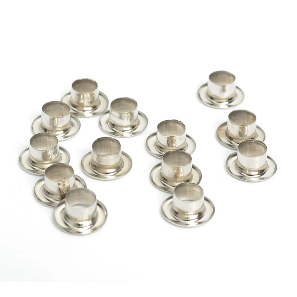 Eyelet Grommet Ring 100PCs 5mm Round Metal Eyelets For Scrapbook Clothes Shoe Bag Belt Sewing Part
