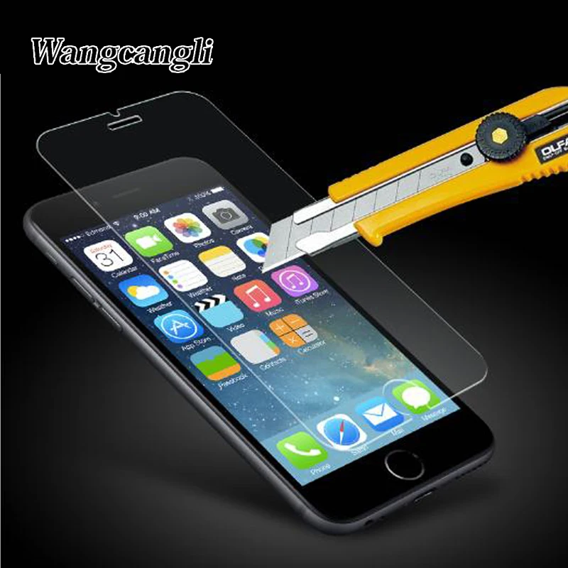 Wangcangli 10 шт. закаленное стекло для iPhone 7 Plus Защитная пленка HD 2.5D дуги края взрыв