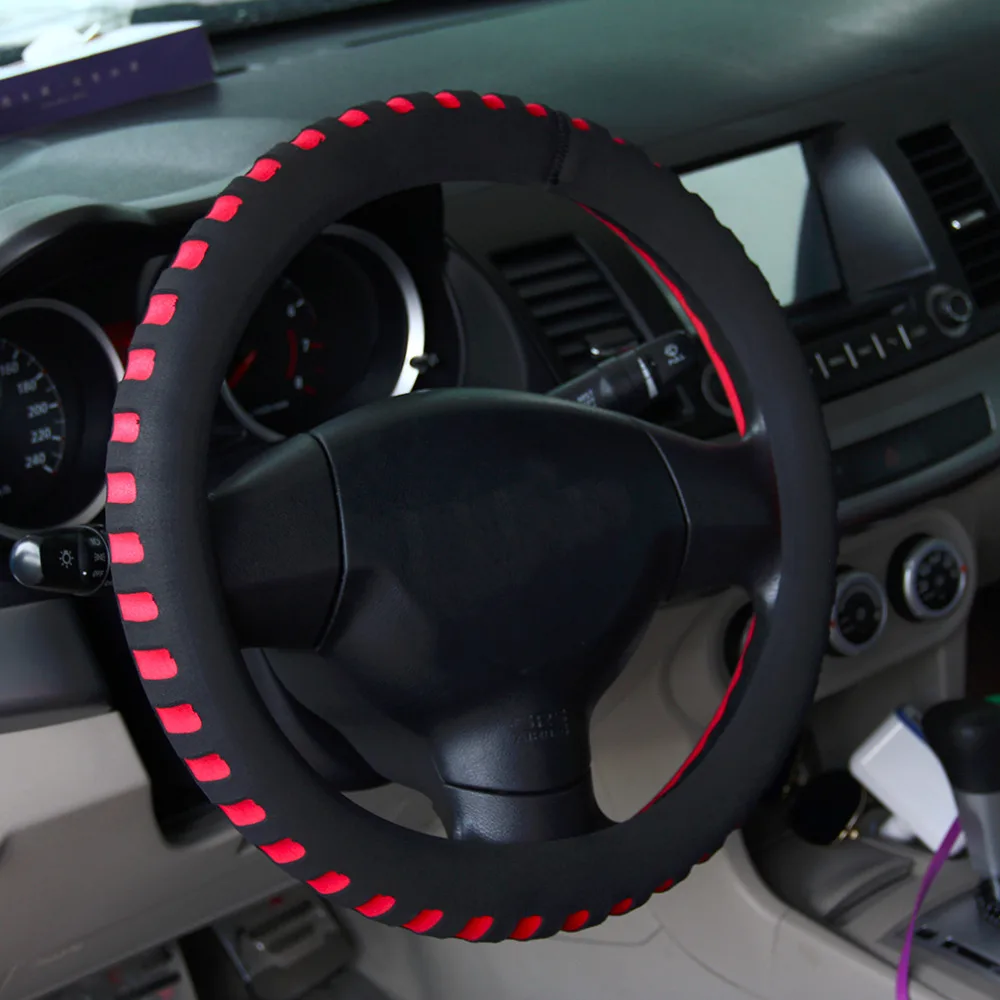 2018 Universal Car Steering Wheel Cover 38CM Diameter Automotive Vehicle Interior New Styling Automobiles Steering Wheel Cover 2018 Universal Car Steering Wheel Cover 38CM Diameter Automotive Vehicle Interior New Styling Automobiles Steering Wheel Cover
