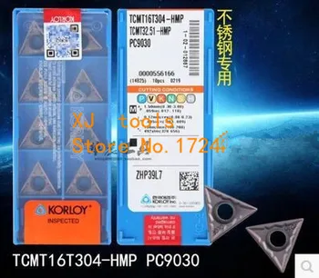 

Free Shipping 10pcs TCMT16T304 PC9030 Turning carbide inserts for STFCR/STGCR, brand Plates,Suitable for Cutting Stainless Steel