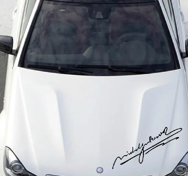 Aliauto Sigature by Michael Jackson Car Sticker /Decal for Toyota Honda Lada VW skoda polo golf opel renault kia Ford Chevrolet