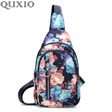 Модная женская нагрудная сумка с цветочным узором, Высококачественная Водонепроницаемая дорожная сумка, нейлоновая сумка через плечо для женщин, сумка-мессенджер