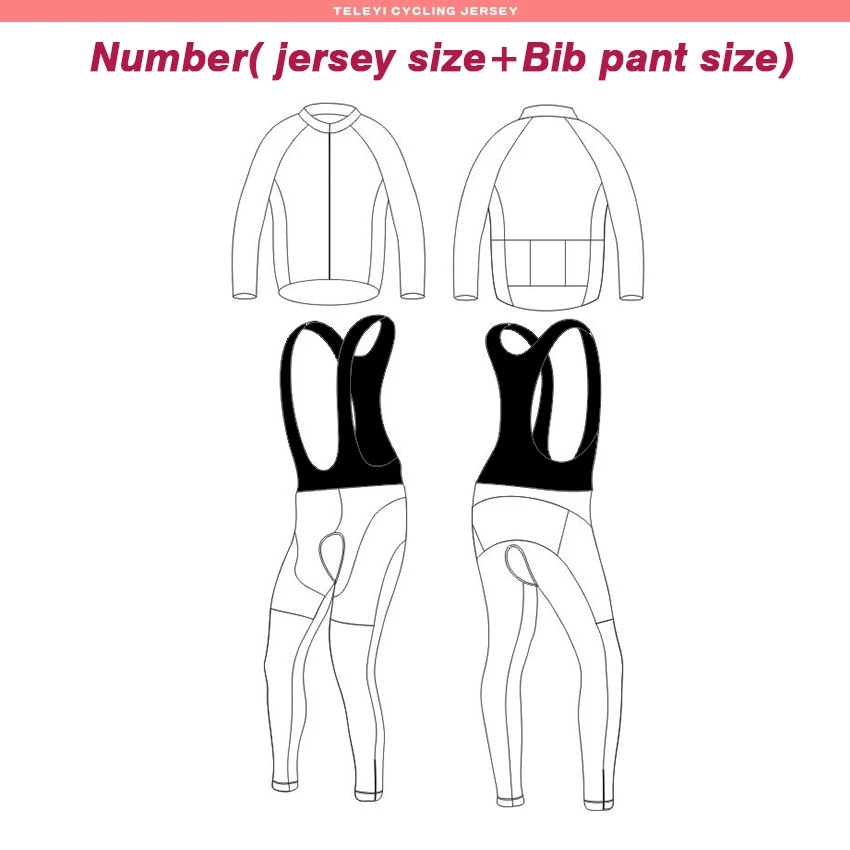 

2019 long cycling jersey Bib pant