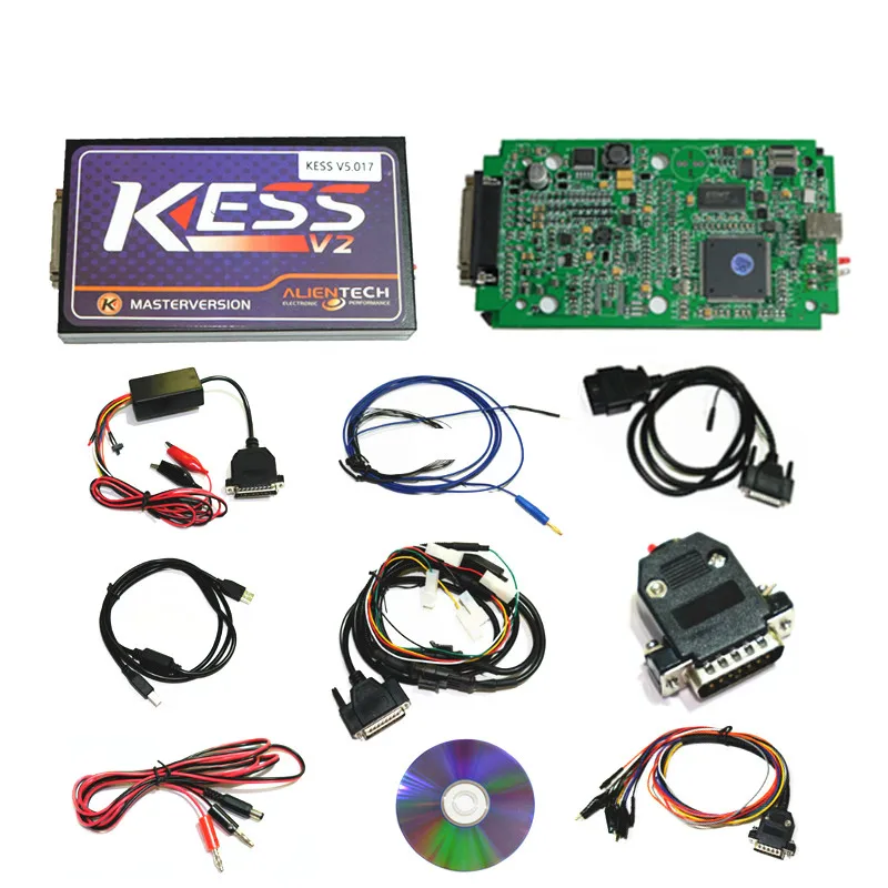 KESS V2 V2.47 V5.017 ЕС красный ECM Титан Winols KTAG V2.25 V7.020 4 светодиодный онлайн мастер-версия ЭКЮ БД car/грузовик программист инструмент - Цвет: kess 5.017