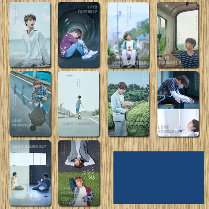 

10pcs/set New Popular Stars Bangtan Boys Love yourself Exquisite Crystal Card Stickers