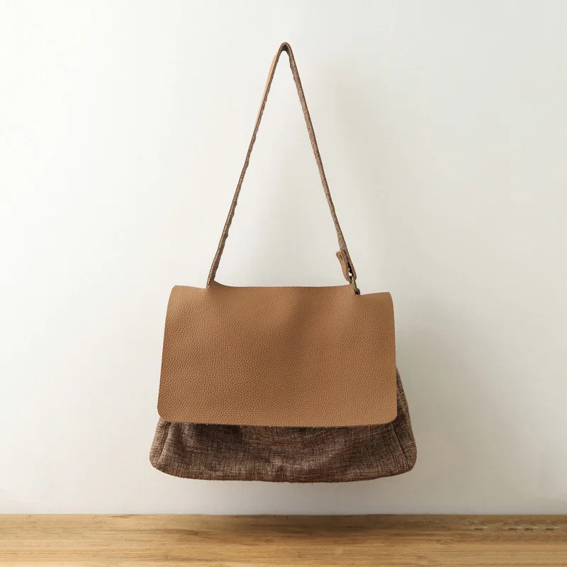 AETOO Original female handbag 2017 canvas bag shoulder bag lady large capacity Messenger bag art portable retro cotton linen bag