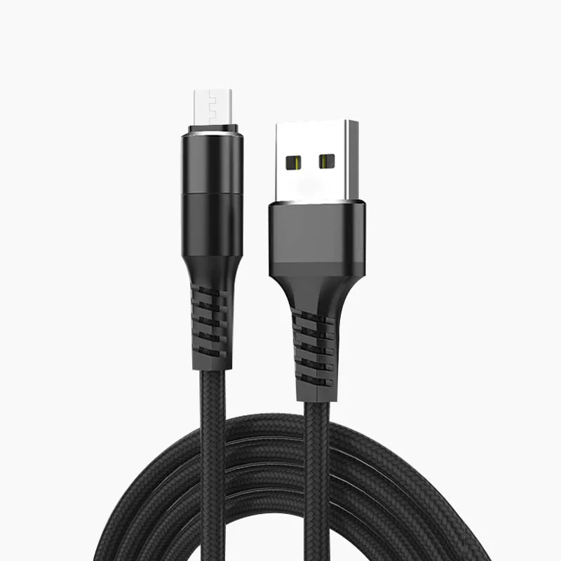 Кабель USB type C прочный кабель для быстрой зарядки USB для кабеля Huawai Xiaomi 2.5A type-c кабели быстрой зарядки мобильный шнур для телефона данных - Цвет: Черный