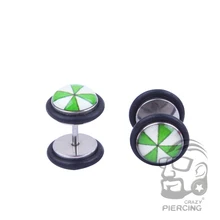 plant Romantic love four leaf font b clover b font Body piercing Jewelry Acrylic Stainless Steel