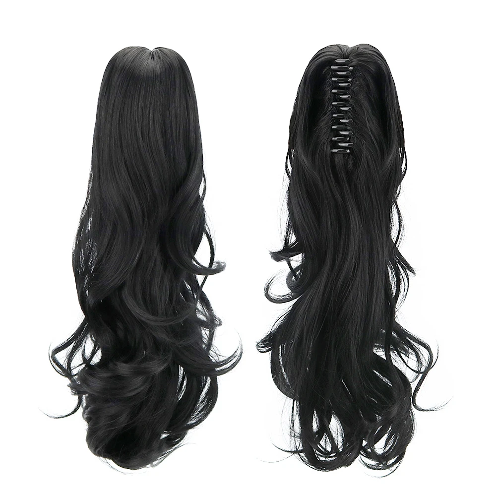 18"Synthetic Hair Pieces Ponytail Wigs Claw Clip In