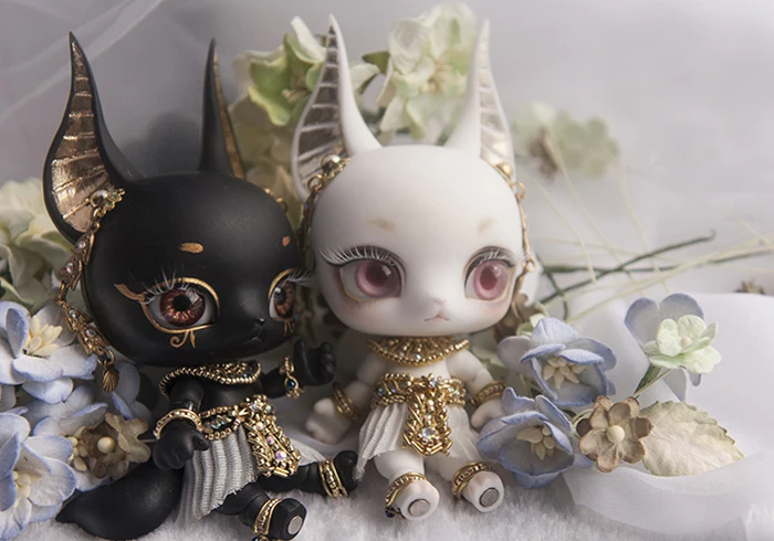 HeHeBJD 1/12 Anubis фантазийные фигурки из смолы, маленькая кукла bjd, пальмовые куклы, игрушки, подарки