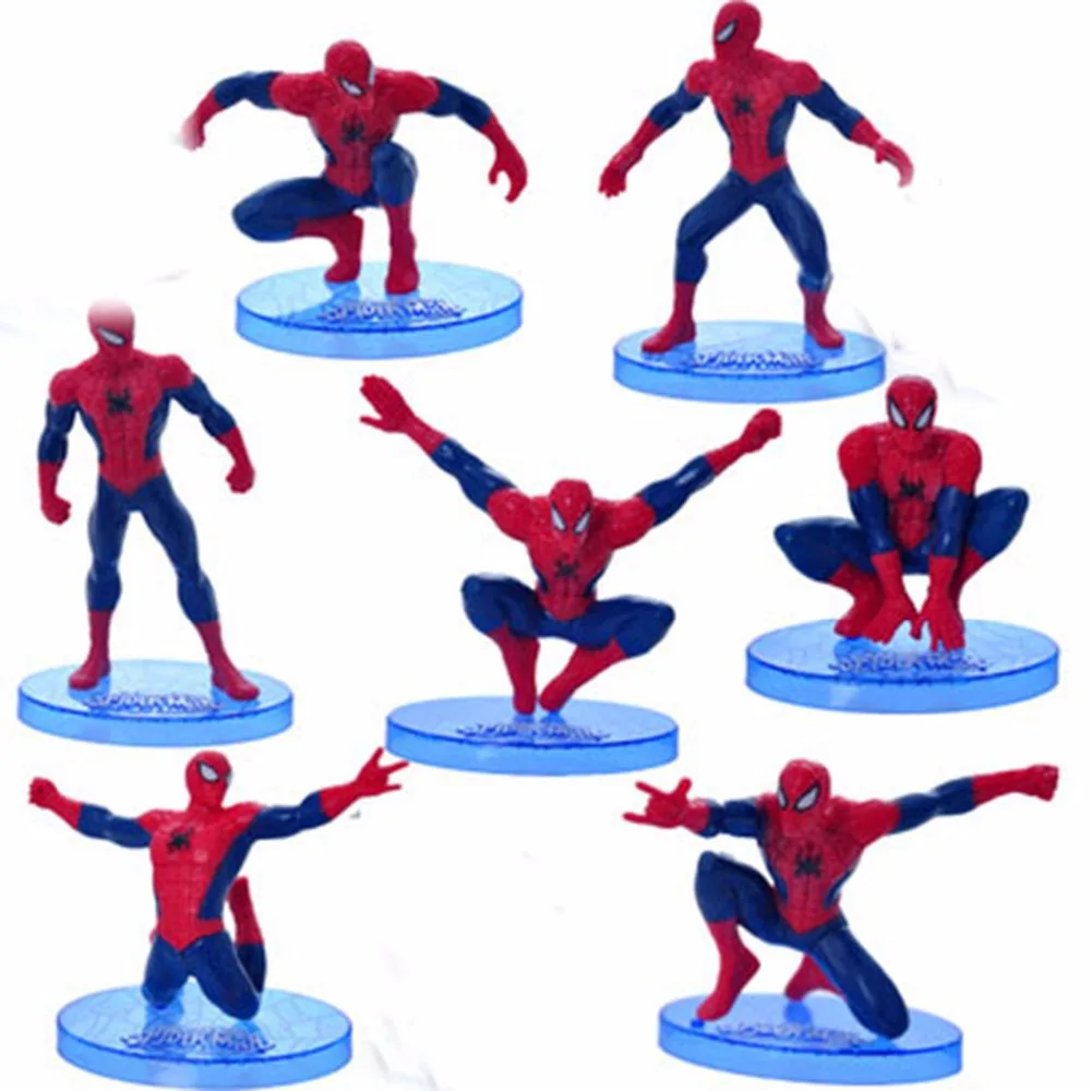 7Pcs/Set 7-11cm Quality Spider-Man Figure The Avengers Spiderman Spider Man PVC Action Figure Toys Great Gift 7Pcs/Set 7-11cm Quality Spider-Man Figure The Avengers Spiderman Spider Man PVC Action Figure Toys Great Gift