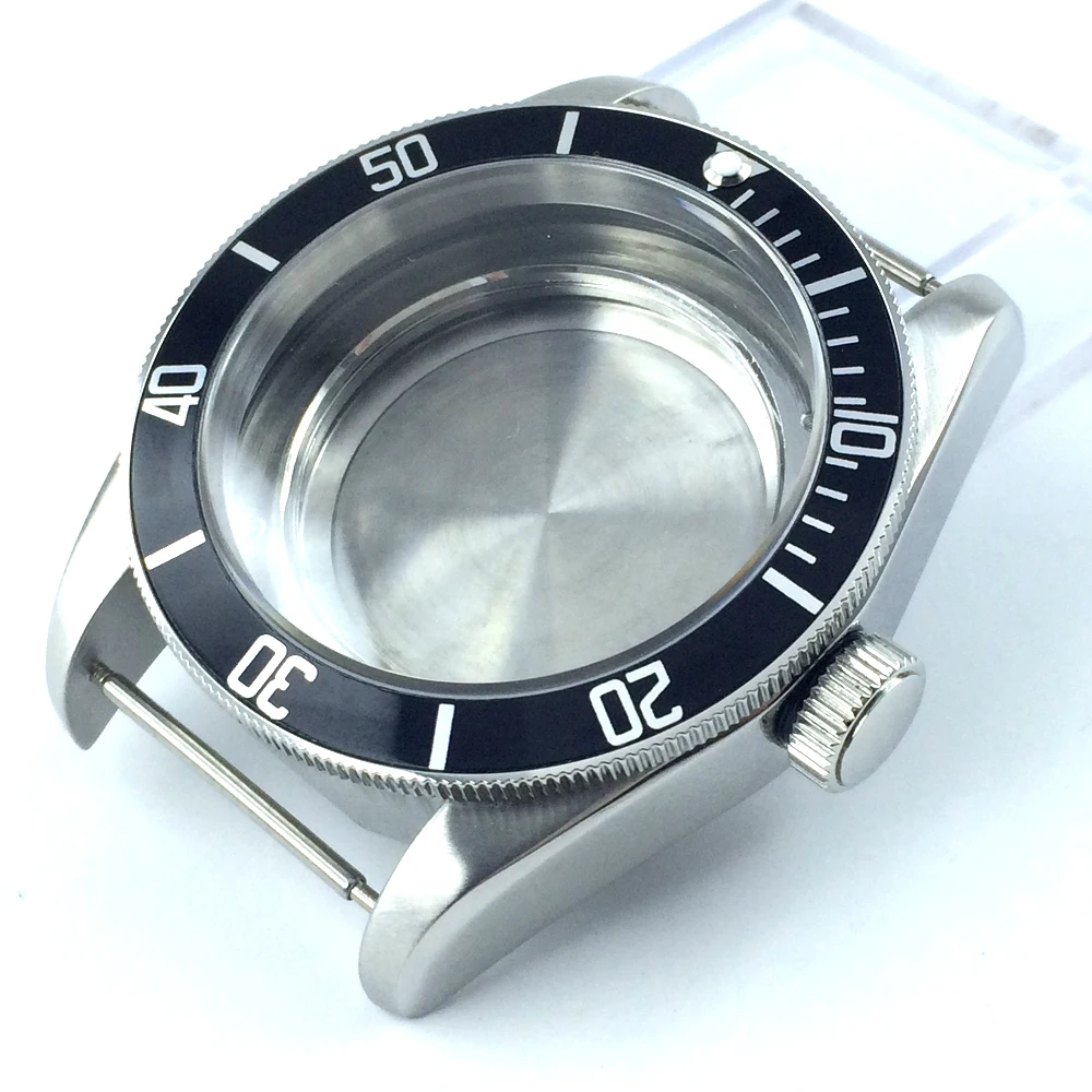 Buy 41mm sapphire glass salf winding Watch Case fit
