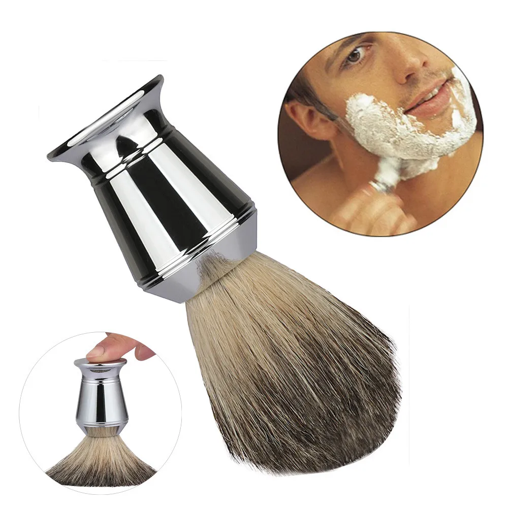 1Pcs Luxury 100 Pure Badger Hair Shaving Brush Alloy Handle Best Shave