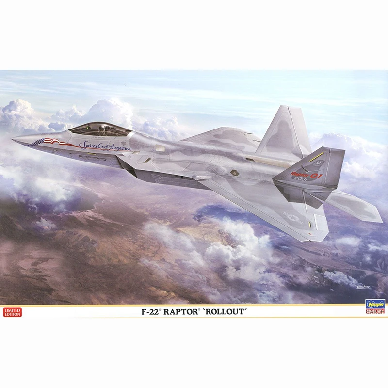

1/48 Hasegawa 07467 F-22 RAPTOR 'ROLLOUT' model hobby