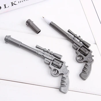 

2X Creative Gun Style Ballpoint Pen Writing Signing Drawing School Office Supply Student Stationery Kids Prize