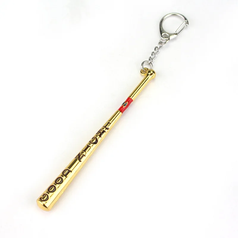 

MQCHUN Suicide Squad Harley Quinn Keyrings Jewelry Baseball Bat Good Night Test Keychain Gift For Holder Chaveiro Car Key Chain