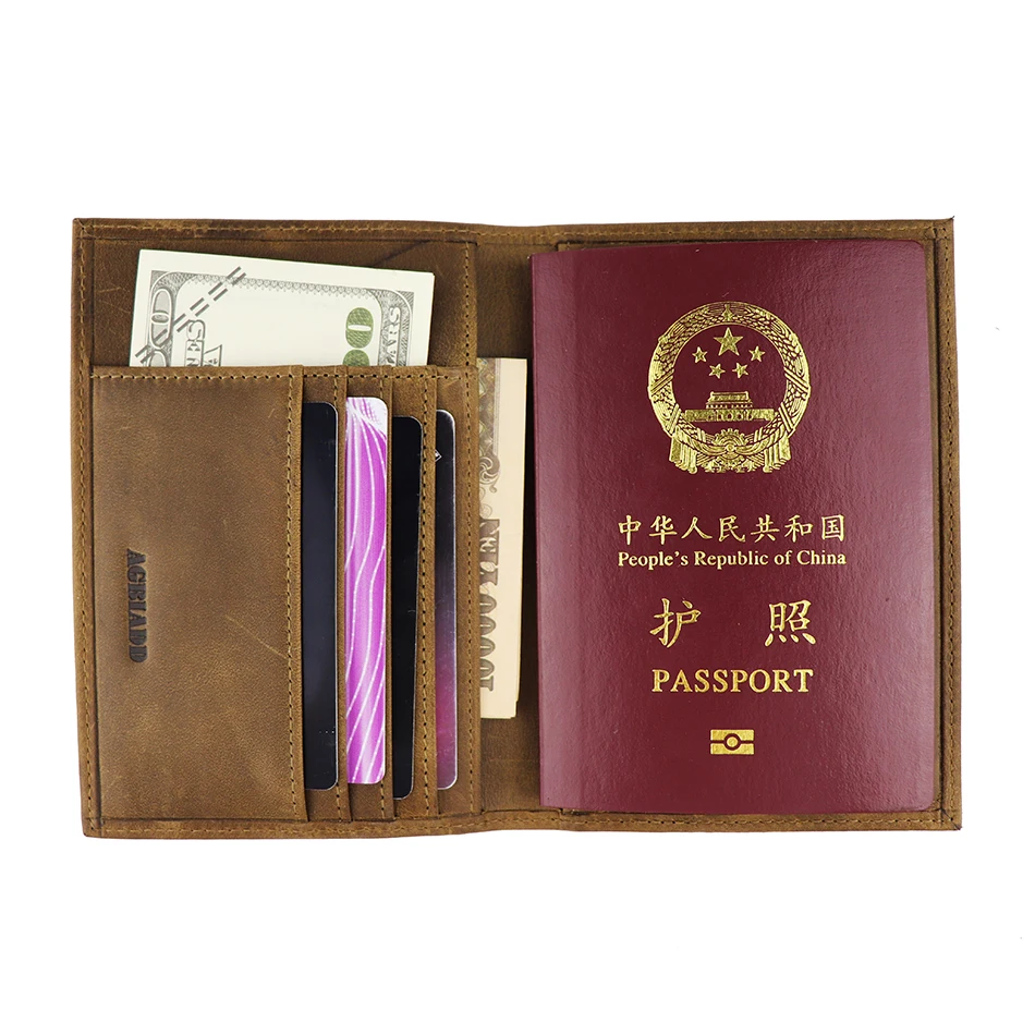 2018 Горячая Мужская Обложка для паспорта для путешествий ts 589-46 натуральная кожаный кошелек для путешествий Мужская Кредитная карта ID