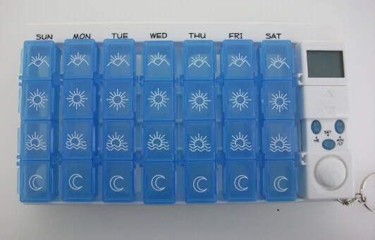 Цифровая коробка для таблеток с таймером 7 дней чехол для таблеток с напоминанием с будильником, еженедельная коробка для таблеток таймер напоминание Органайзер