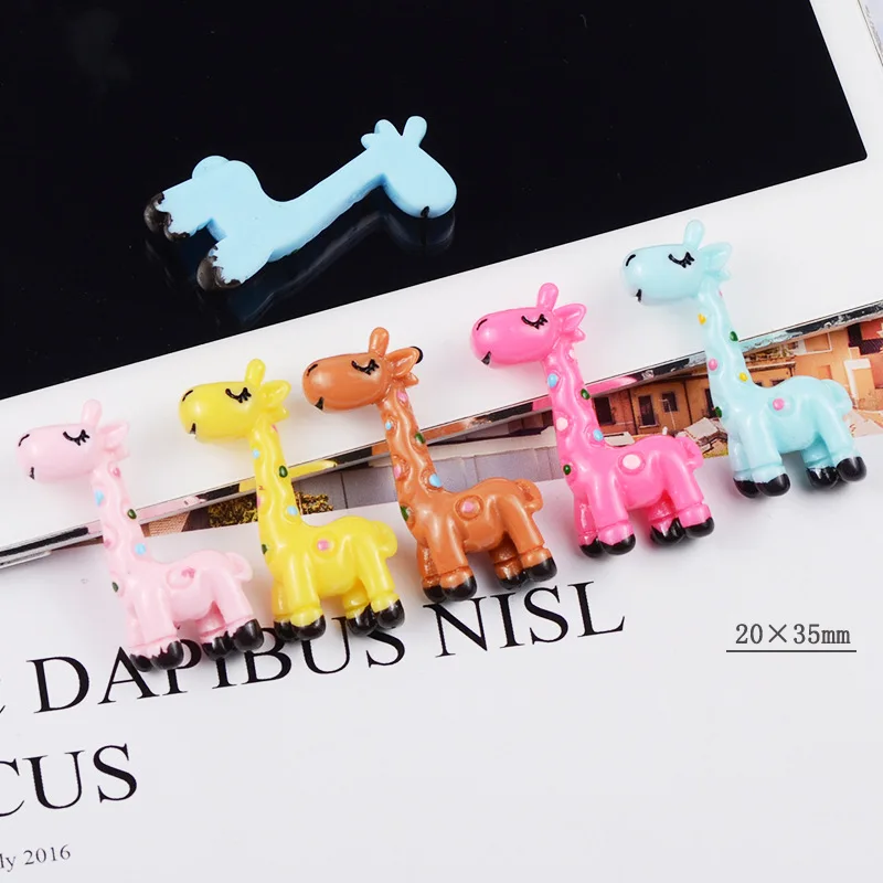 

Simulation Cartoon Giraffe Polymer Clay Charms DIY Additives In The Slide Glue for Slices Slime Accessories Resin Material Toys