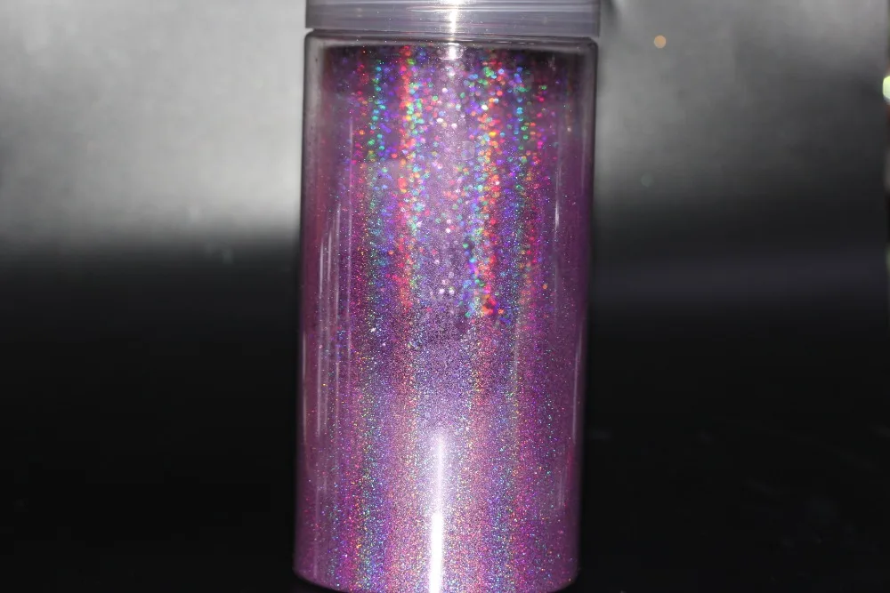 Сверхтонкие 004(0,1 мм) радужные зеркальные розовые лазерные голографические блёстки для ногтей, пудра, идеальные сверкающие голографические ногти, пигмент, пыль