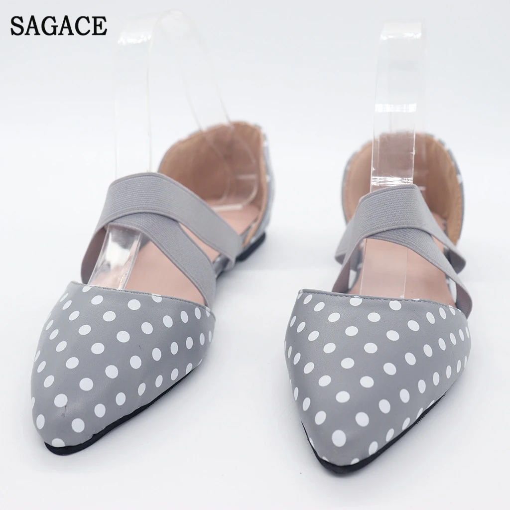 

SAGACE Women Ladies Fashion Pointed Sexy High Quality Outsid Ladies Shoes Toe Flat Leopard Casual Sandals Single Shoes