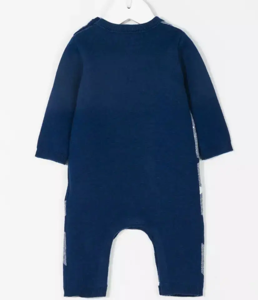 Одежда для малышей; весенне-осенняя одежда для мужчин и женщин; двойной вязаный свитер в клетку цвета хаки; шапка; 2 предмета