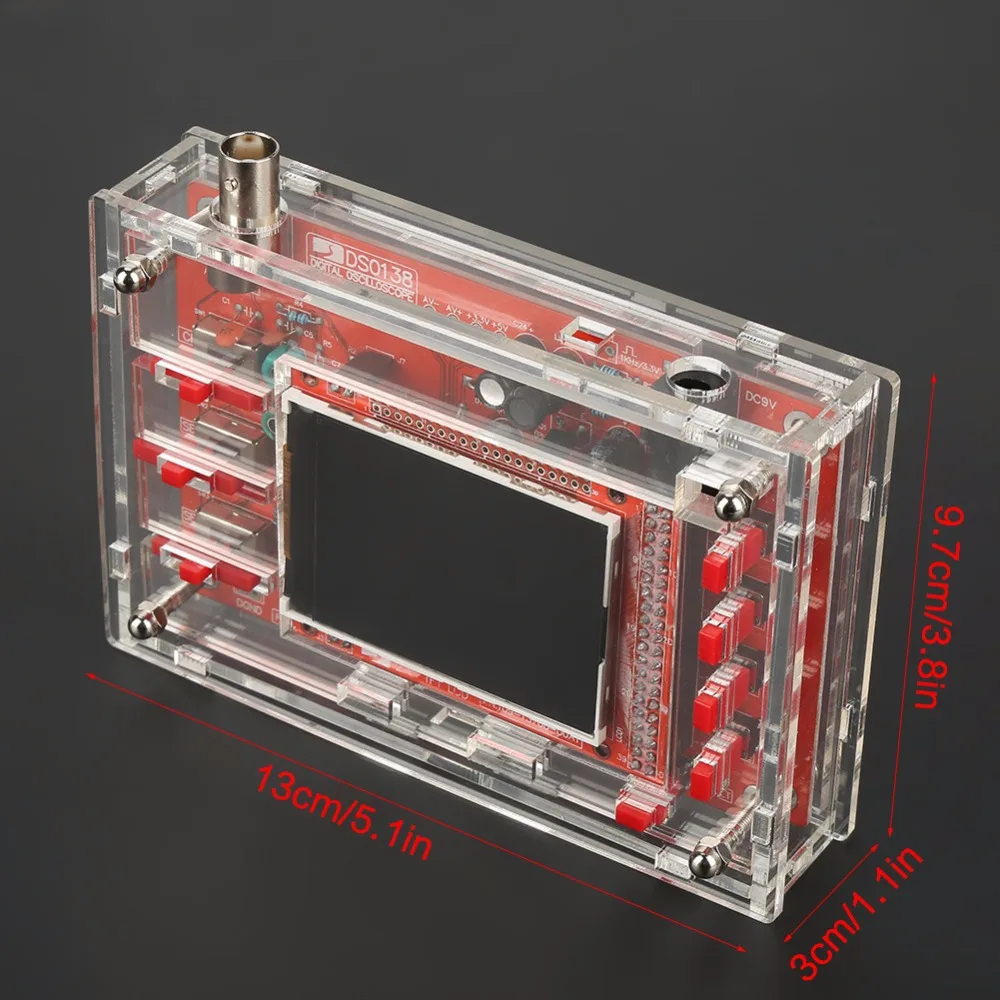 2.4in TFT 1Msps цифровой осциллограф доска комплект с зондом и зарядкой(US Plug) новое поступление