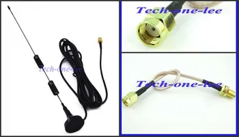 

4G 5dbi LTE Antenna 698-960/1700-2700Mhz with magnetic base 3M Antena+ SMA female to RP-SMA male Pigtail Cable RG316 15cm