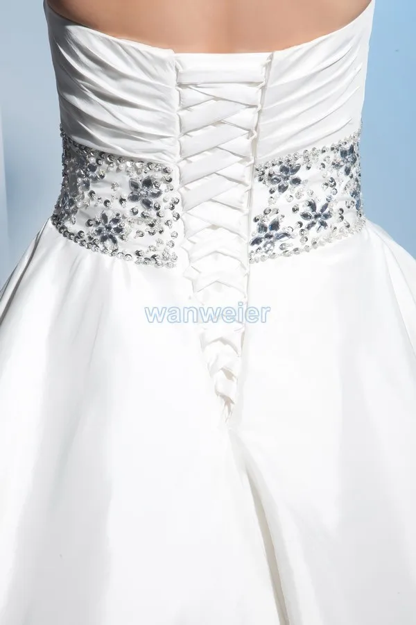 Мода настроить размер/цвет кружево, как на фото свадебное платье с v-образным вырезом Белый/слоновой кости Мать невесты платья