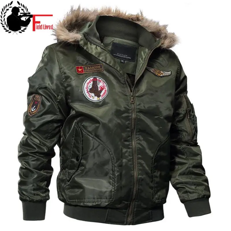 Men Bomber Jacket Winter Parkas Army Style Military Motorcycle Jacket Men's Pilot Jacket Coat Cargo Flight Coat Male Overcoat Men Bomber Jacket Winter Parkas Army Style Military Motorcycle Jacket Men's Pilot Jacket Coat Cargo Flight Coat Male Overcoat