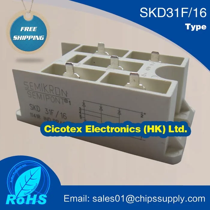 

SKD31F/16 Power Bridge Rectifiers SKD31F-16 MODULE IGBT SKD 31F / 16