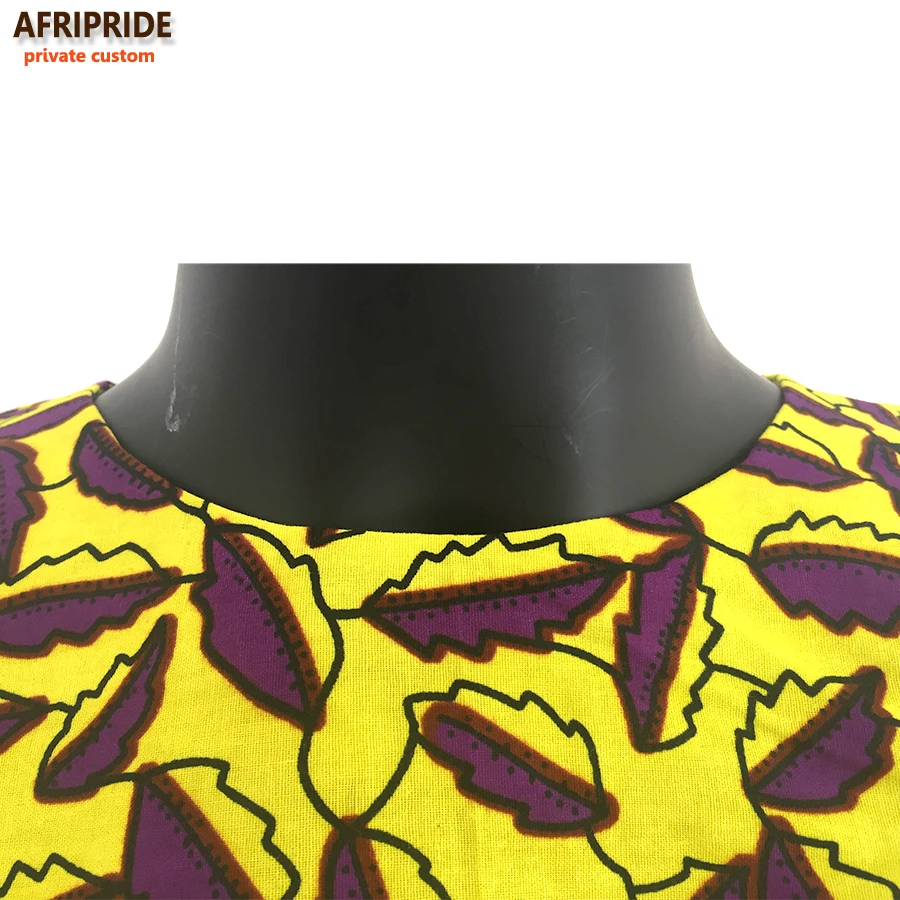Африканское прямое платье Afripride с принтом Анкары для женщин повседневное